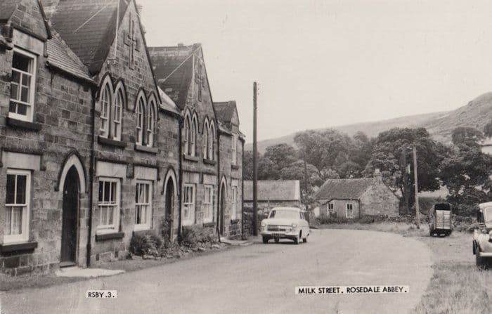 Milk Street Rosedale Abbey Yorkshire Real Photo Postcard