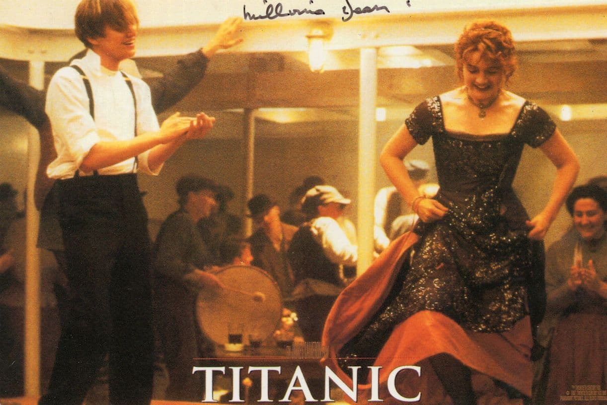 Millvena Dean Titanic Ship Survivor Official Movie Hand Signed Postcard