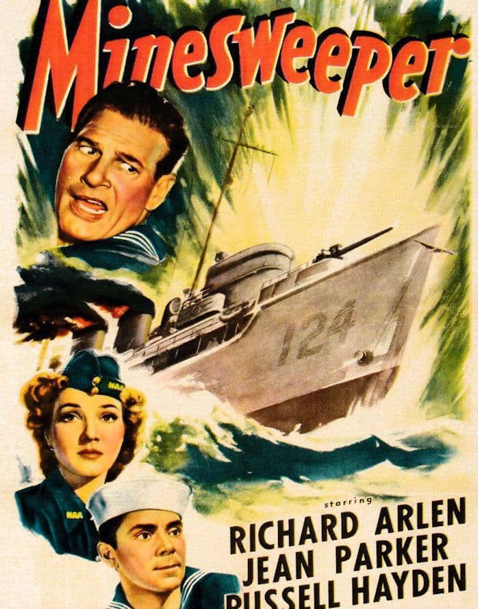 Minesweeper WW2 Military Jean Parker Film Movie Postcard