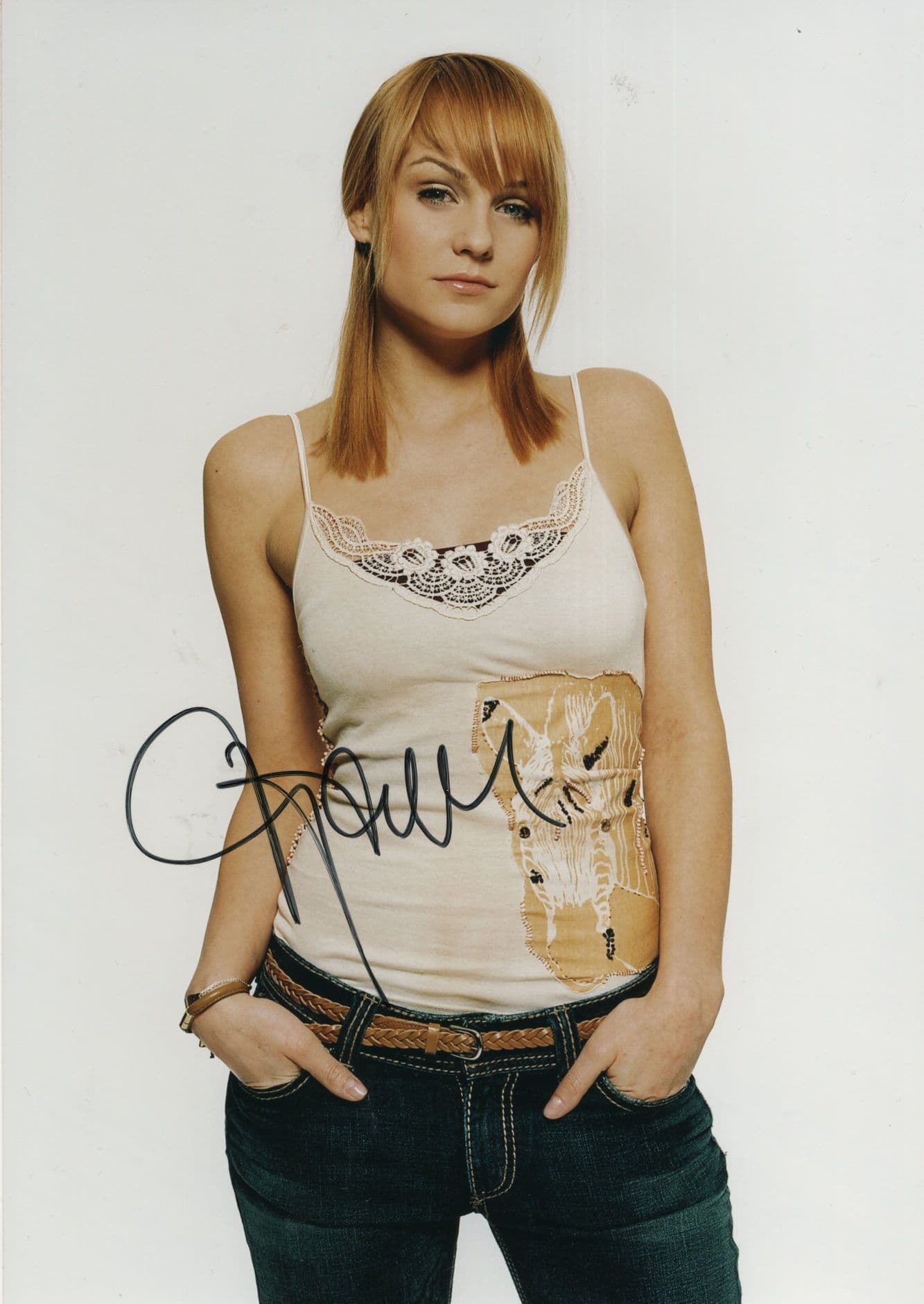 Mirjam Weichselbraun Eurovision Song Contest 12x8 Hand Signed Photo