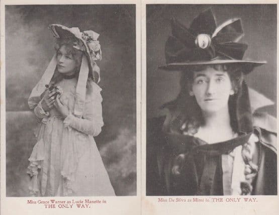 Miss Grace Warner as Lucie Manette The Only Way Play France Revolution Postcard