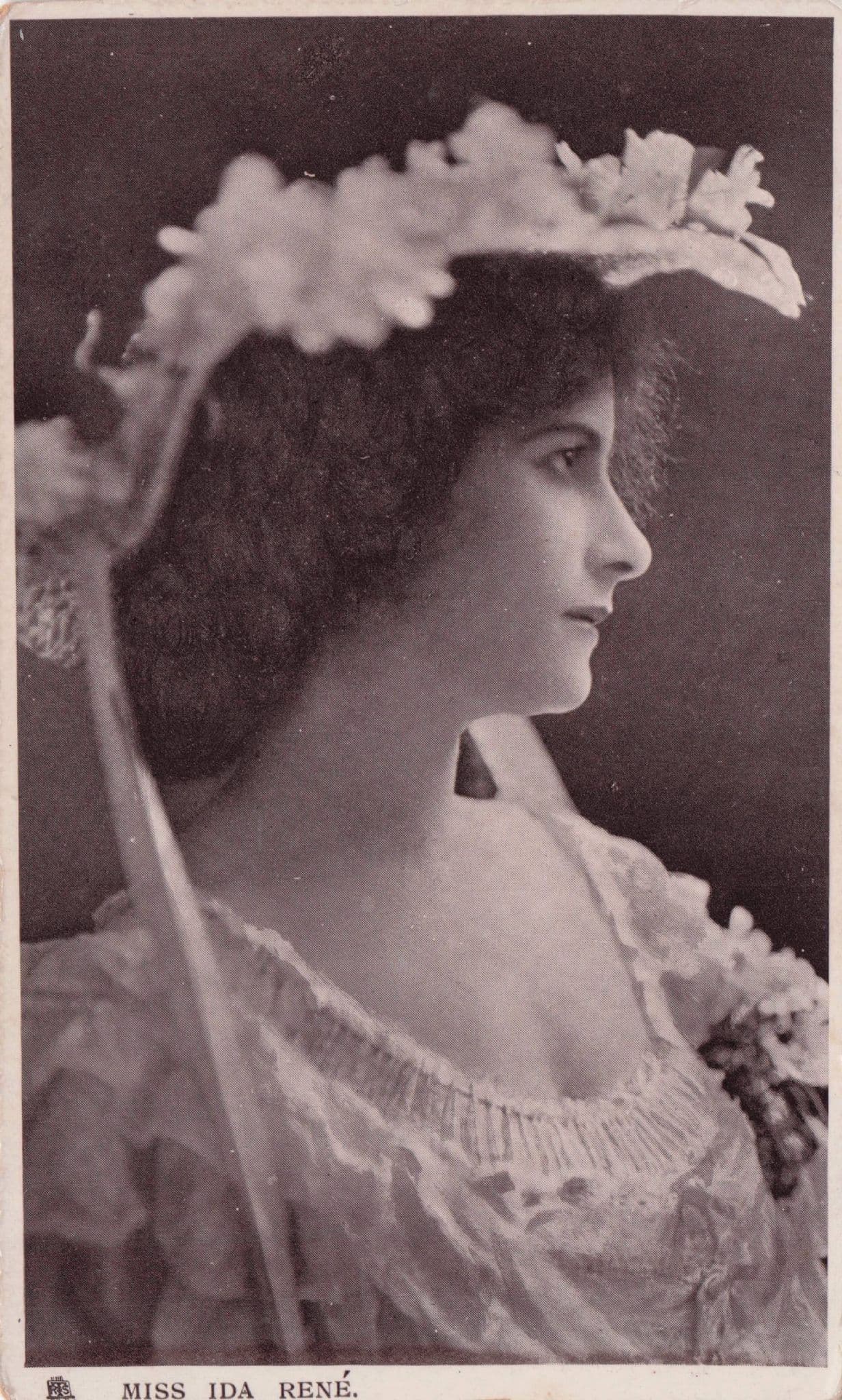 Miss Ida Rene Edwardian Actress Tucks Real Photo Postcard