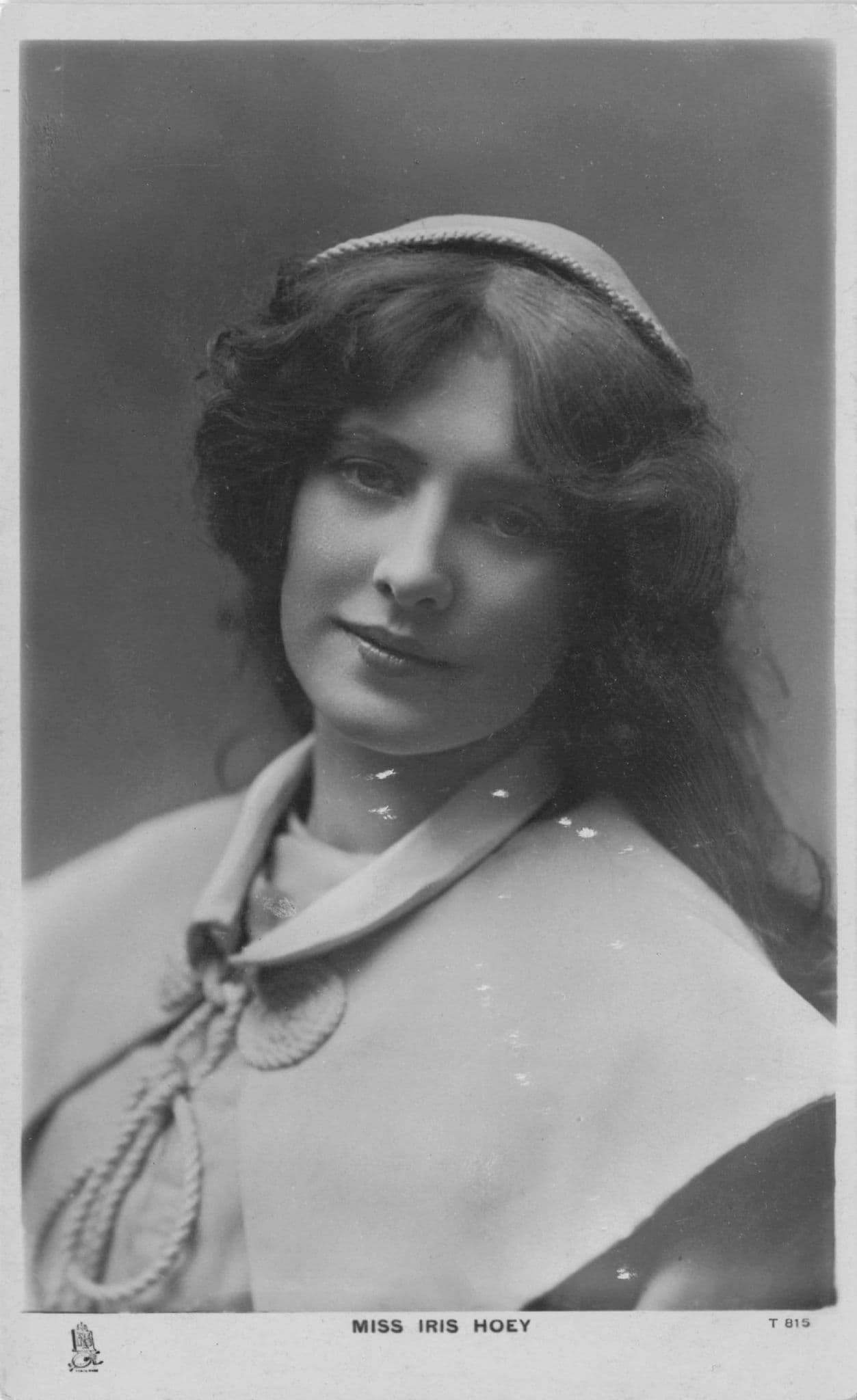 Miss Iris Hoey Edwardian Actress Real Photo Tucks Old Postcard