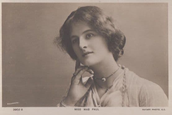 Miss Mab Paul Postcard