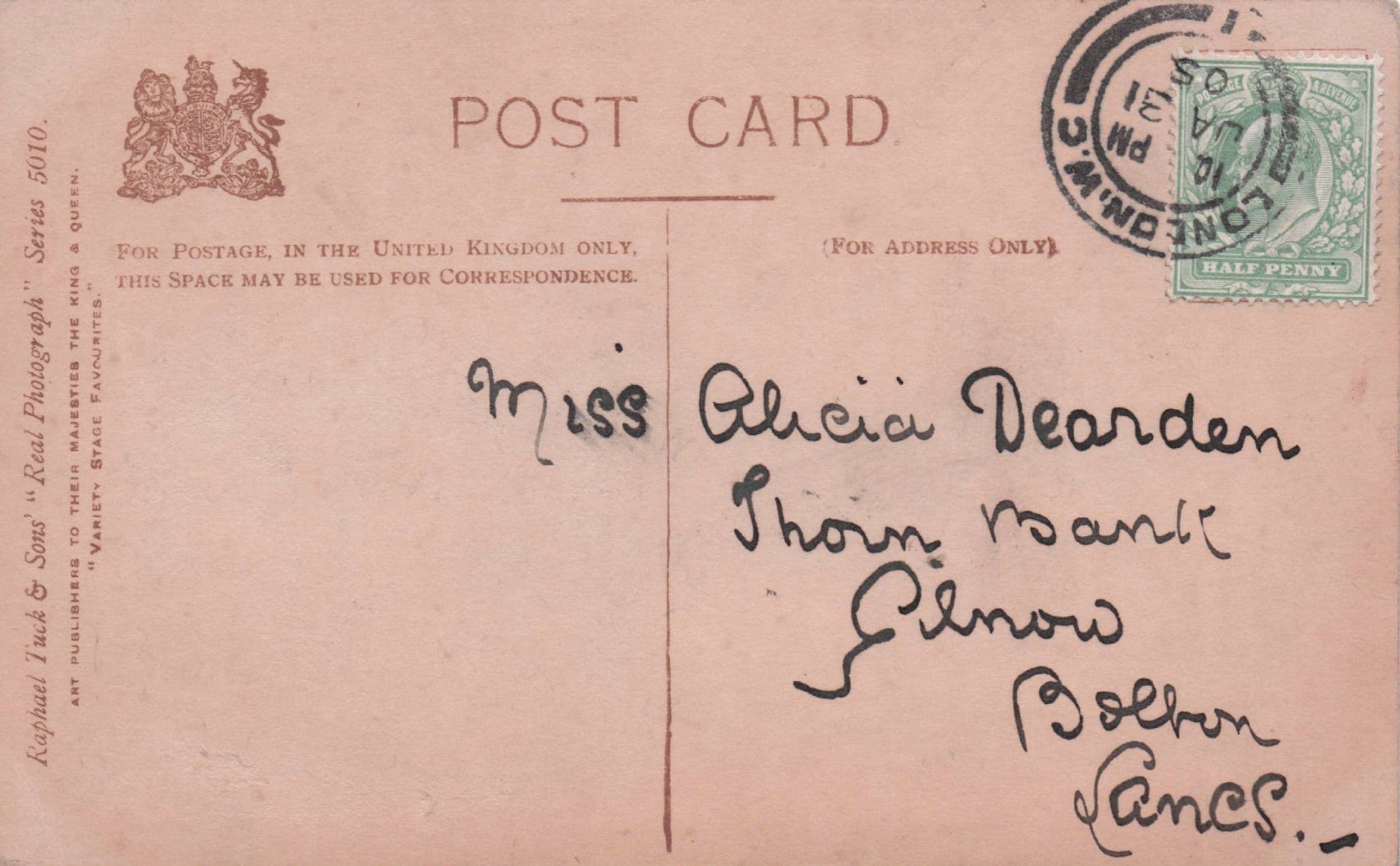Miss Marie George Edwardian Actress Hand Signed Postcard & MORE