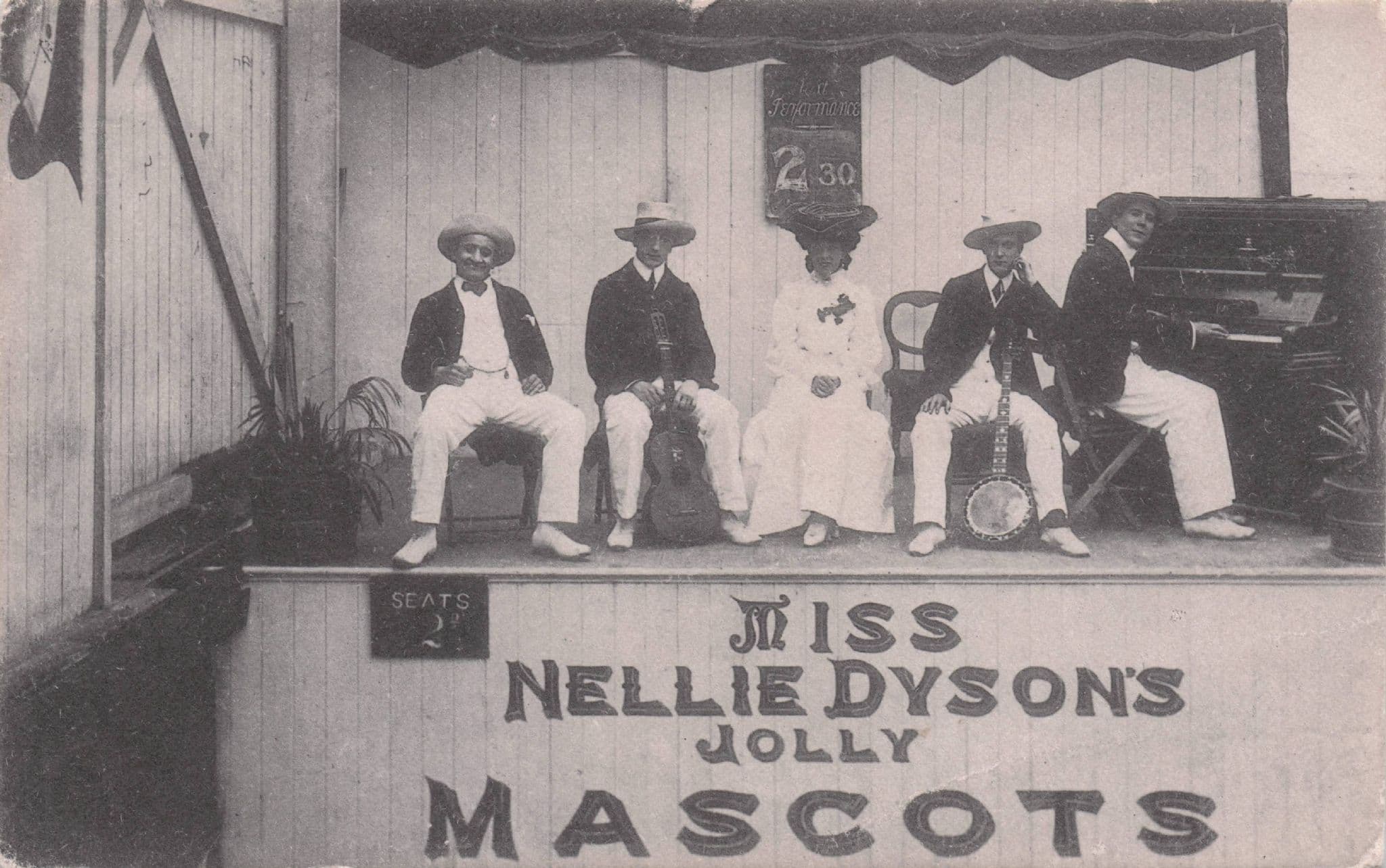 Miss Nellie Dysons Jolly Mascots Lincolnshire Entertainers Old Postcard