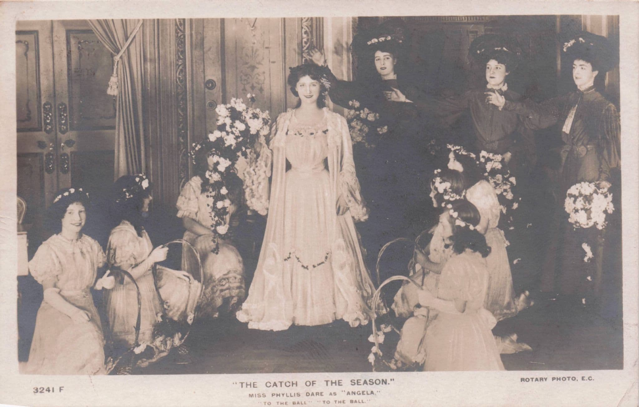 Miss Phillis Dare The Catch Of The Season Rare Old Theatre Postcard