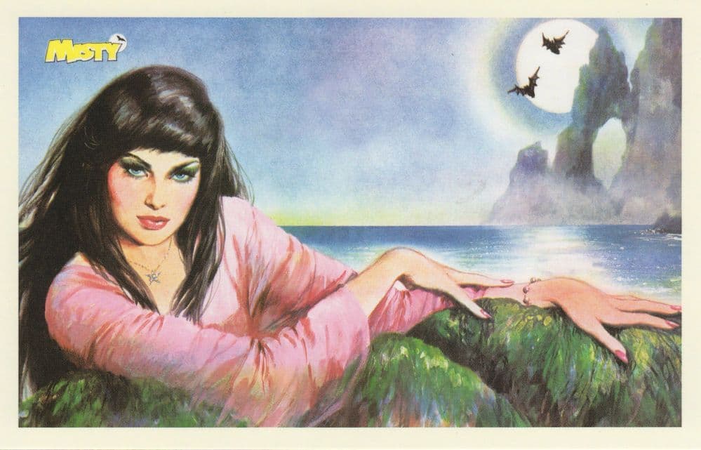 Misty 1979 Cover Witch Summer Special Comic Book Postcard
