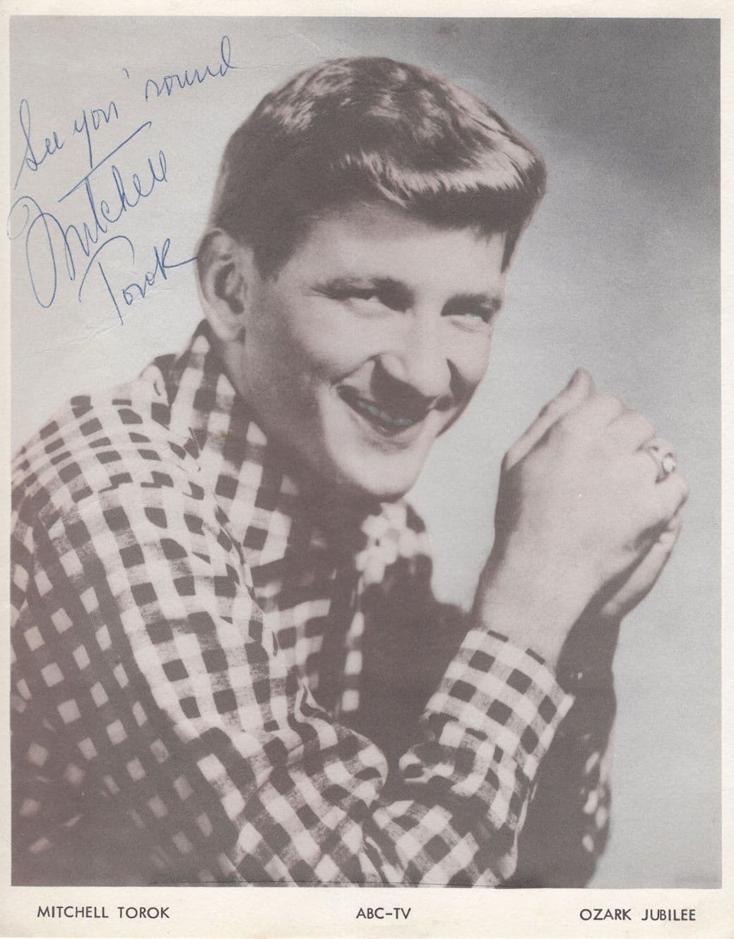 Mitchell Torok Country Music Artist Singer Hand Signed ABC-TV Photo