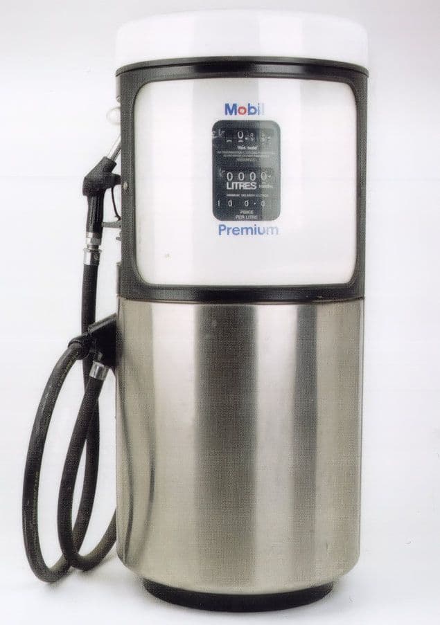 Mobil Oil 1960s Garage Gasoline Petrol Pump Museum Postcard
