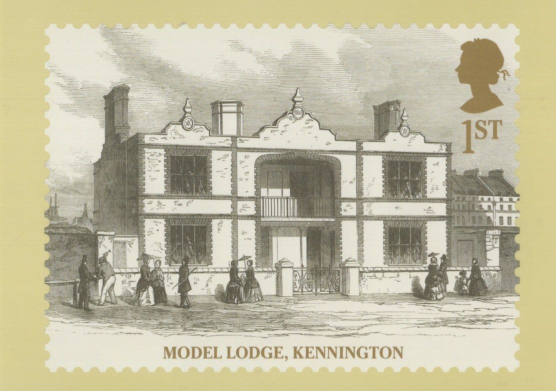 Model Lodge Kennington Queen Victoria RMPQ Stamp Postcard
