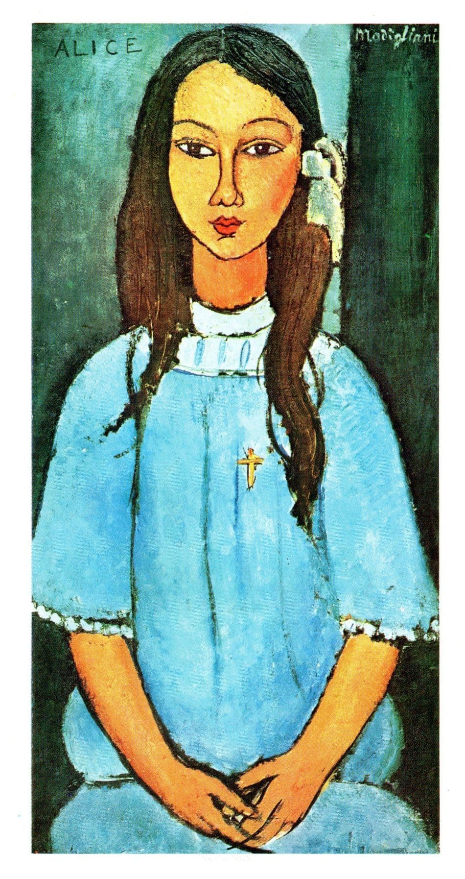 Modigliani Alice Painting Postcard