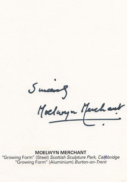 Moelwyn Merchant Welsh Poet Author Hand Signed Official Photo