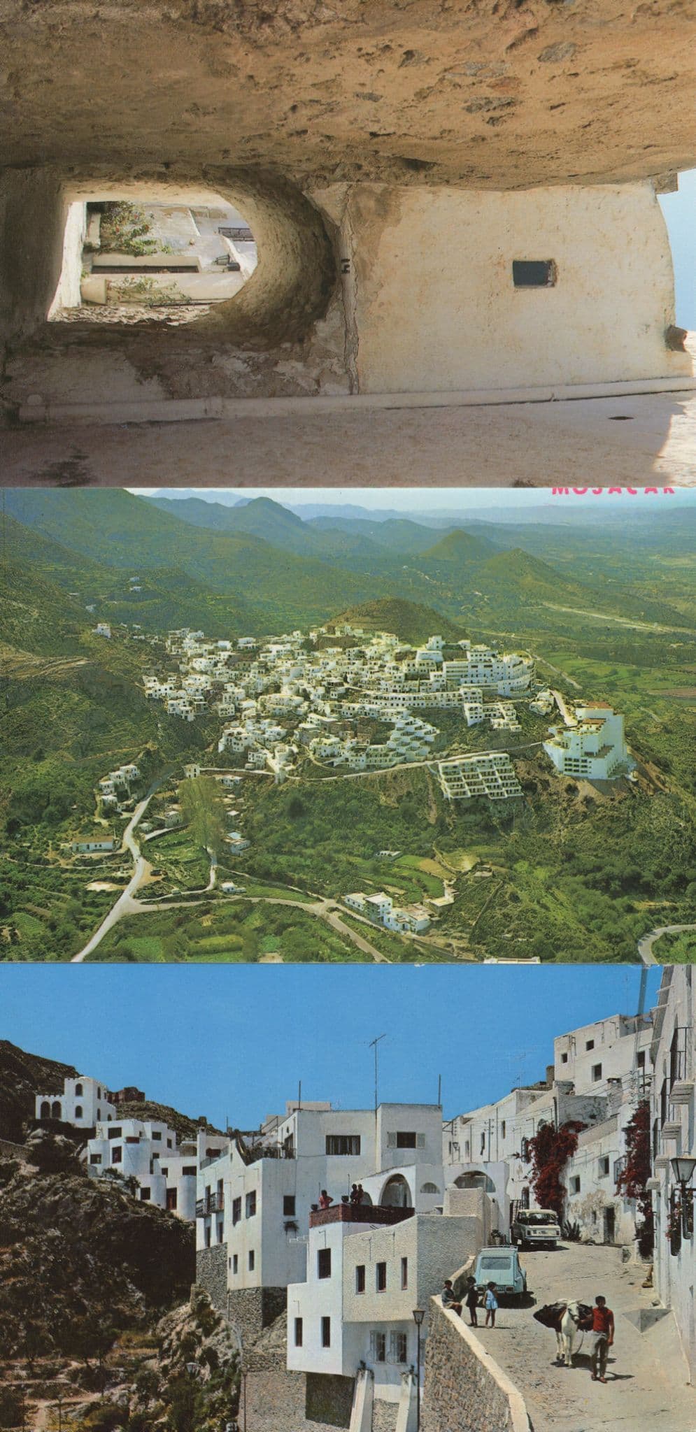 Mojacar Spain Aerial Calle Typica 3x Spain Postcard s