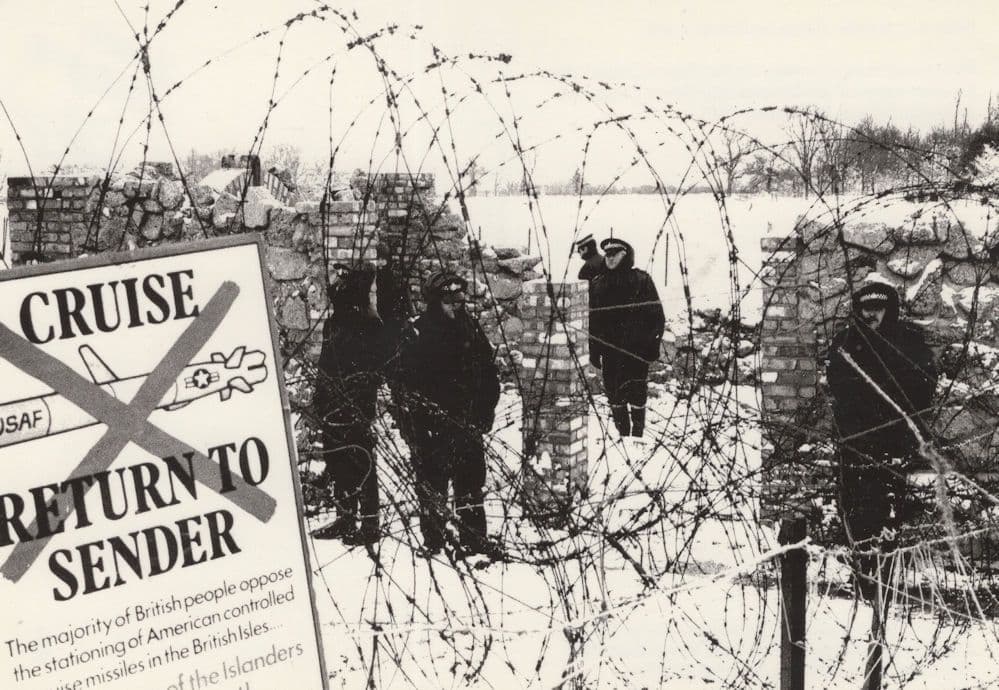 Molesworth Peace Camp Cruise Missile Invasion Police Arrests Postcard