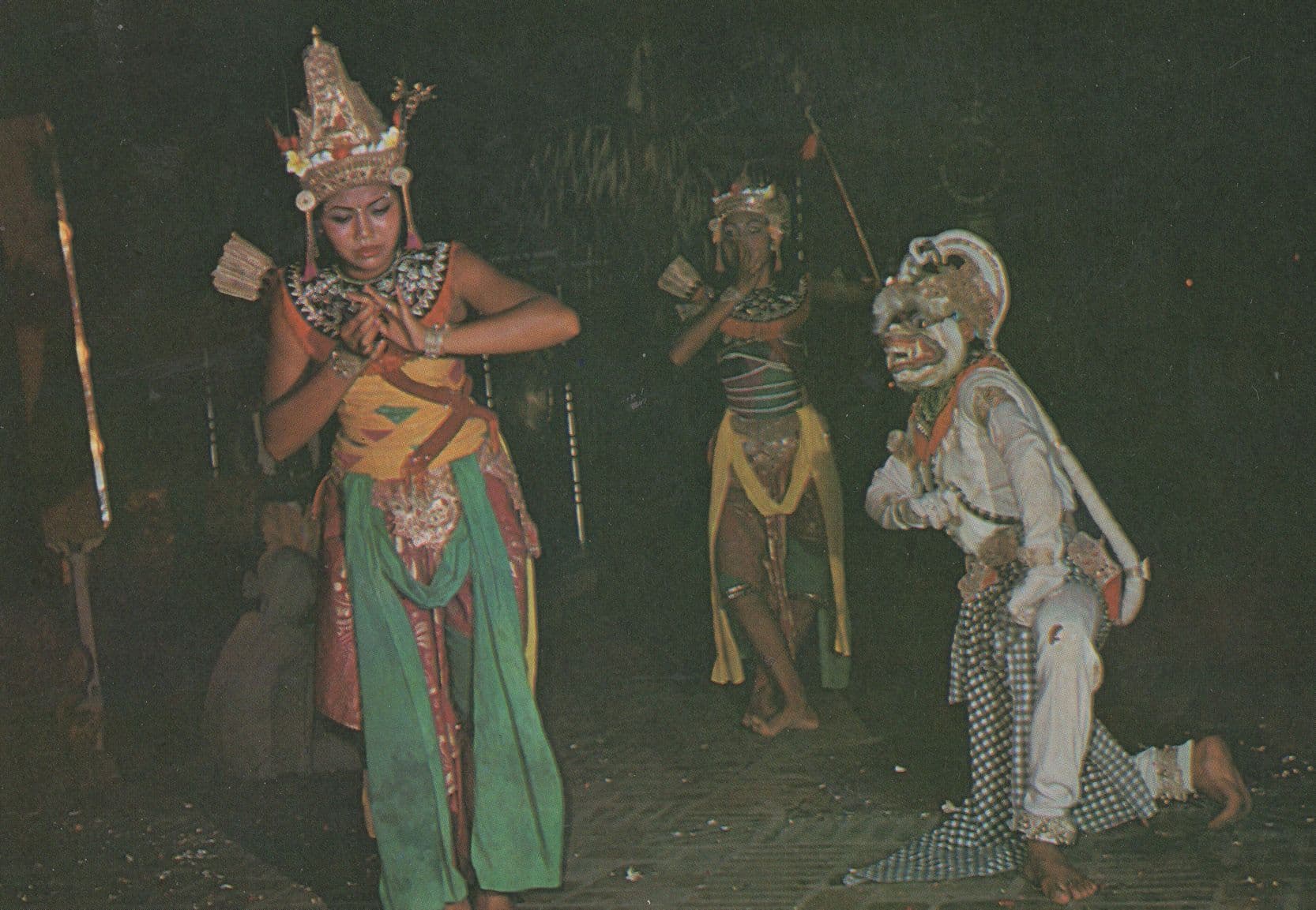 Monster Mask Ramayana Indonesia Ethnic Dance Postcard