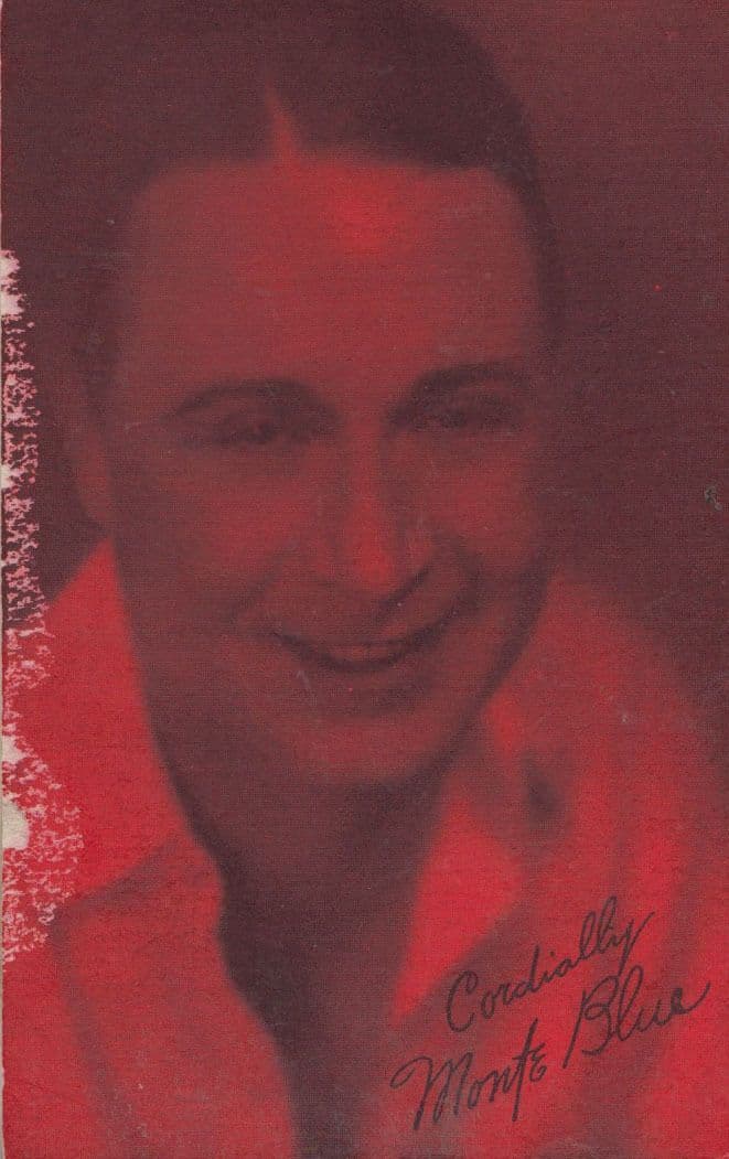 Monte Blue Actor Antique Postcard