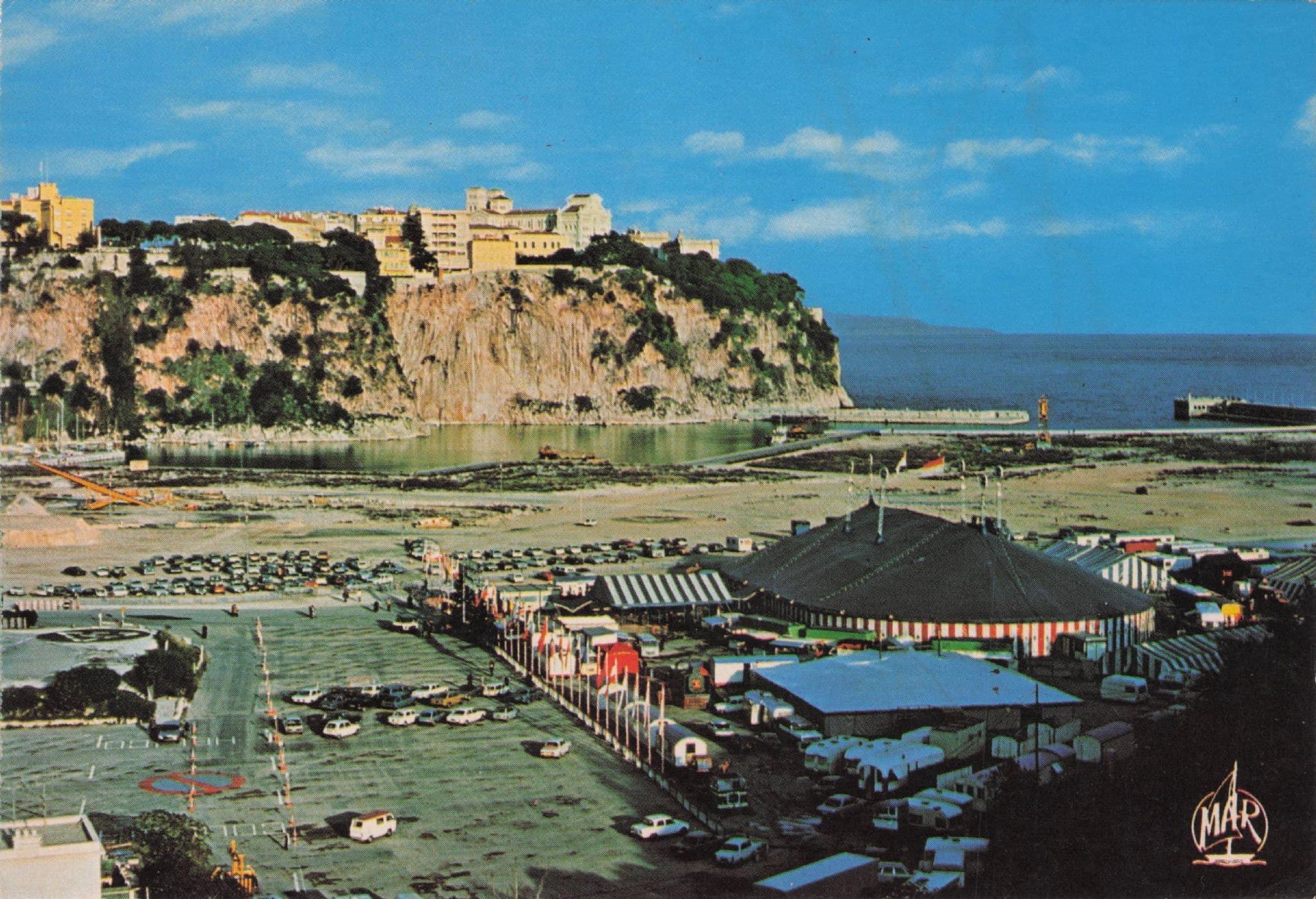 Monte Carlo Cirque Monaco France 1980s Circus Aerial Postcard