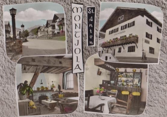 Montjola Hotel St Anton Arlberg 2x Swiss Postcard s