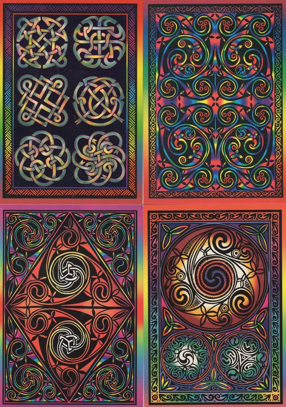 Moore & Moore Psychedelic Hippy Psytrance 4x Postcard s
