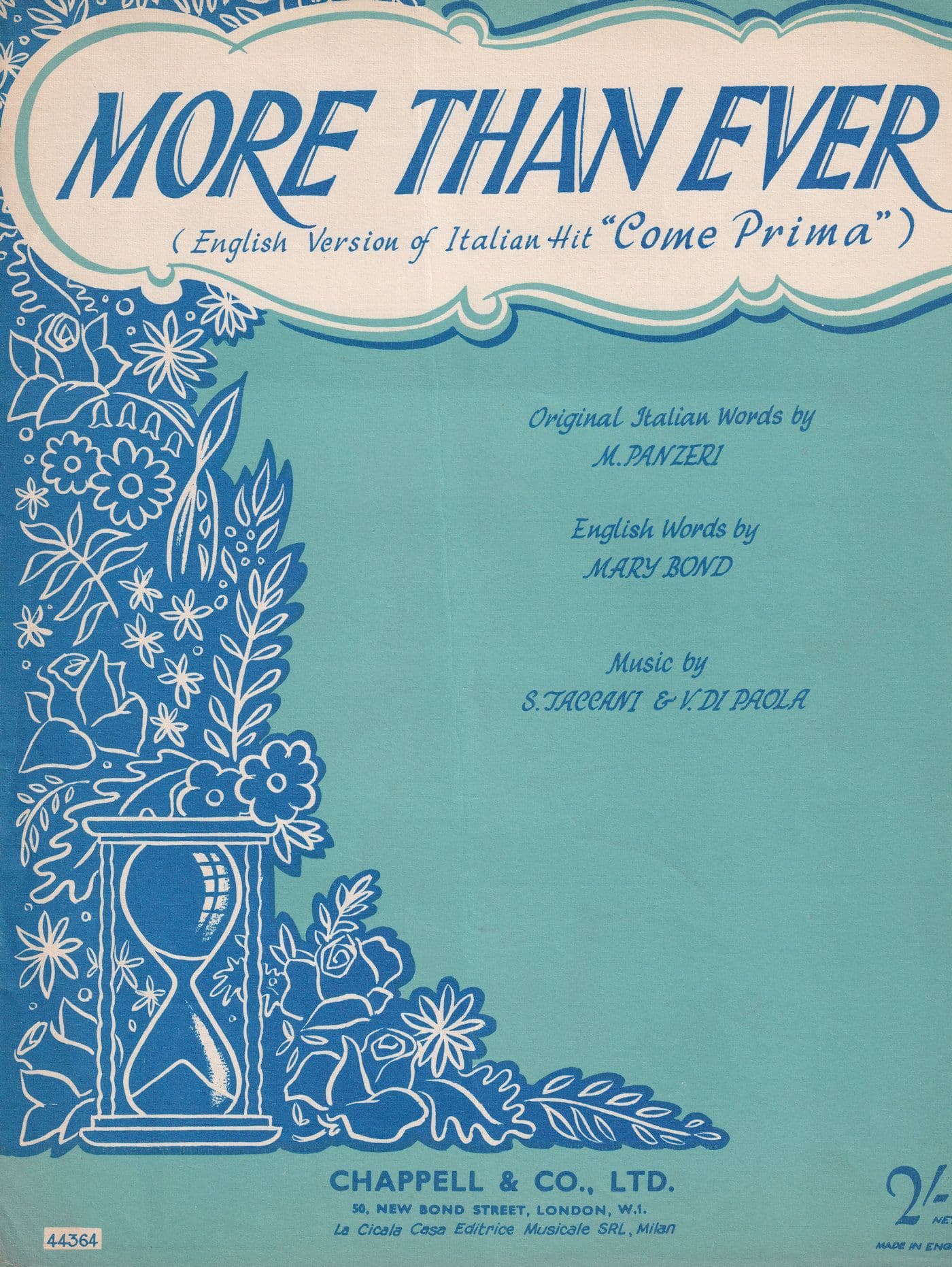 More Than Ever Come Prima Opera Classical Sheet Music