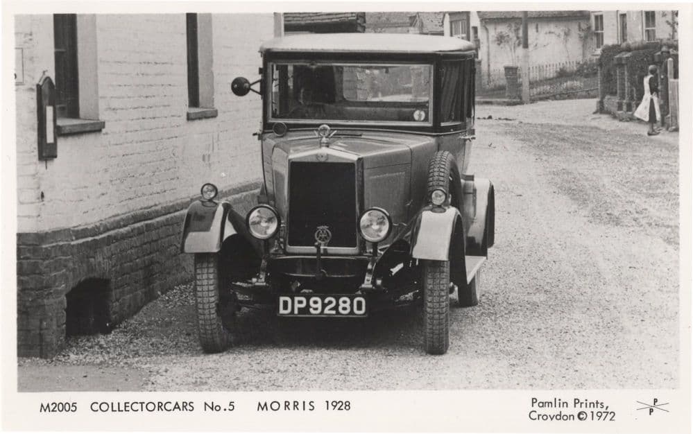 Morris Classic Car in 1928 Transport Real Photo Postcard