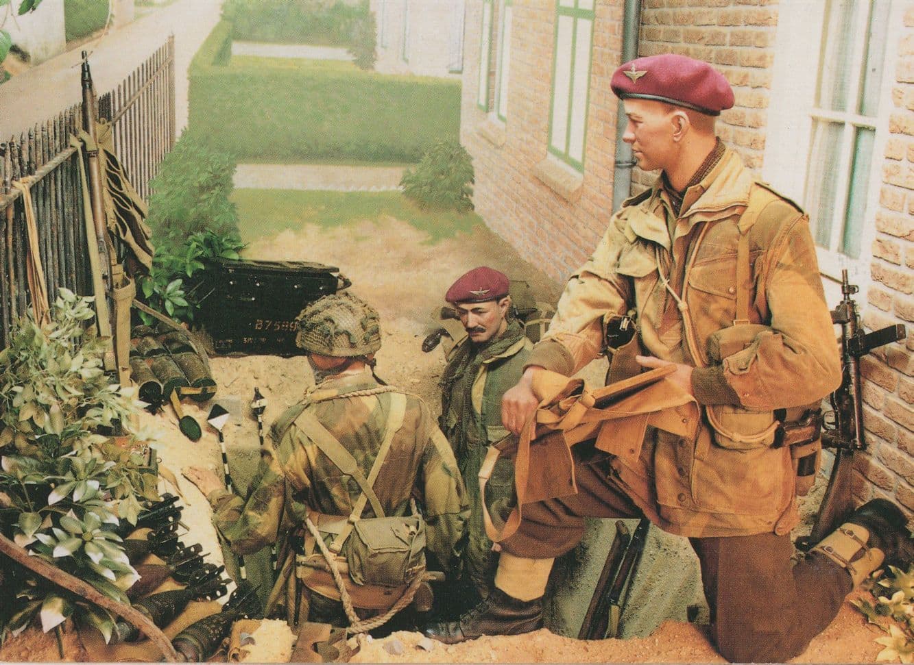 Mortar Artillery Army Positioning Firing In WW2 Holland Postcard