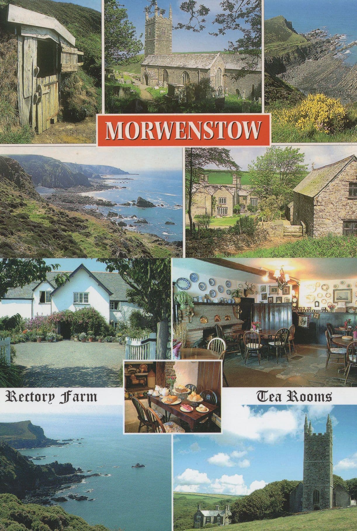 Morwenstow Rectory Tea Rooms Cornwall 2x Postcard s
