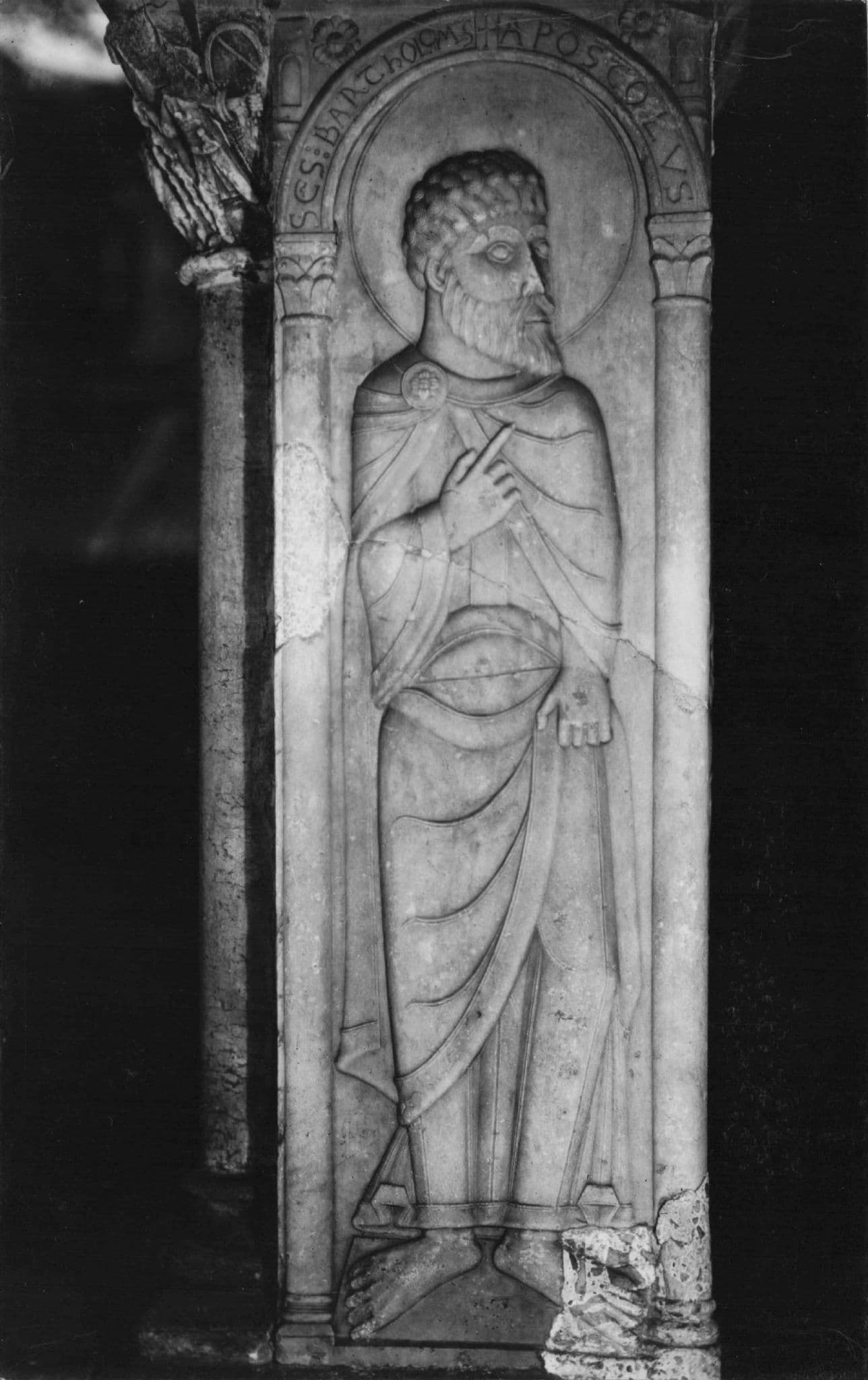 Mossaic Saint Barthelemy Statue St Pierre Basilica Statue RPC Postcard