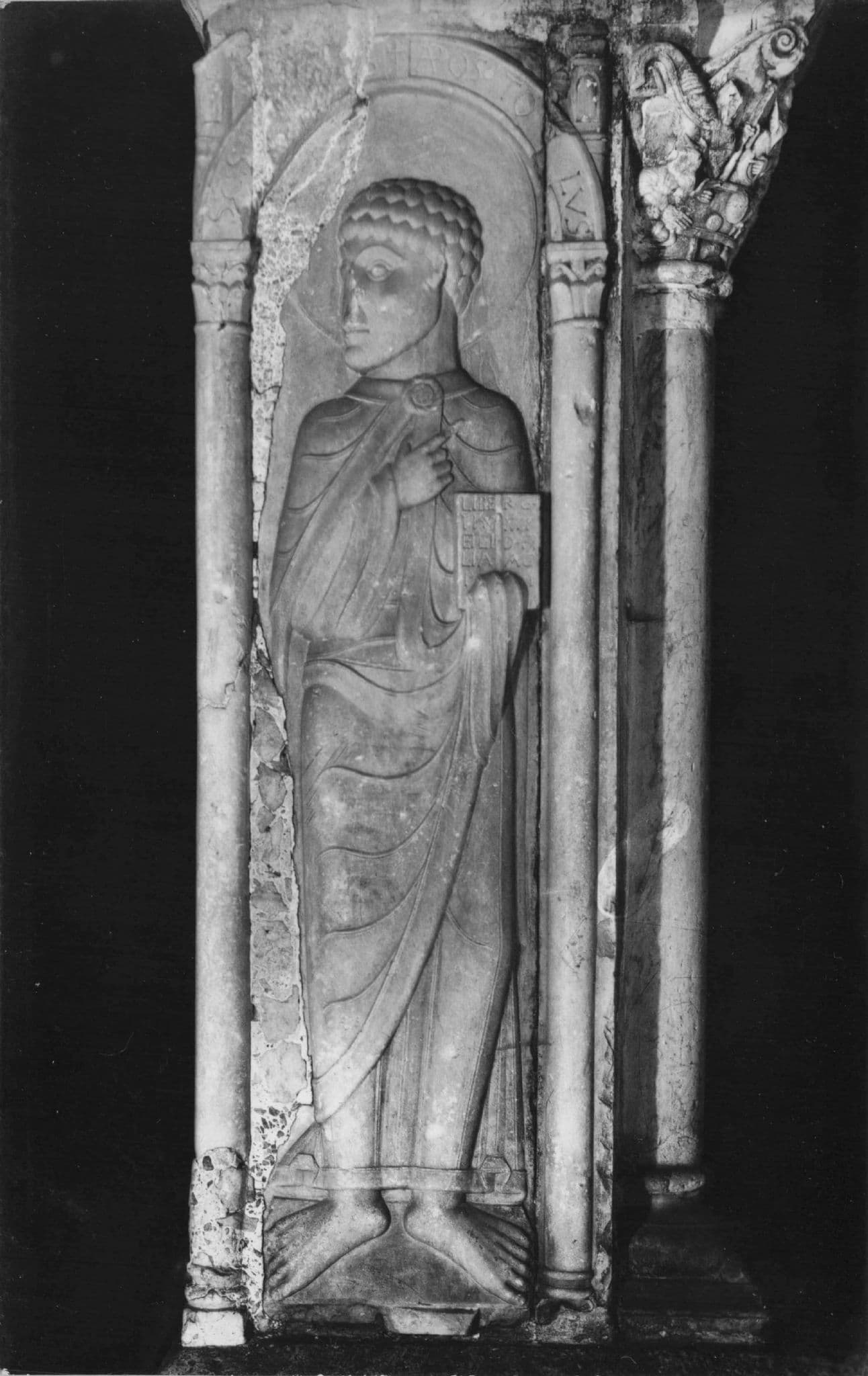 Mossaic Saint Matthew Statue St Pierre Basilica Statue RPC Postcard