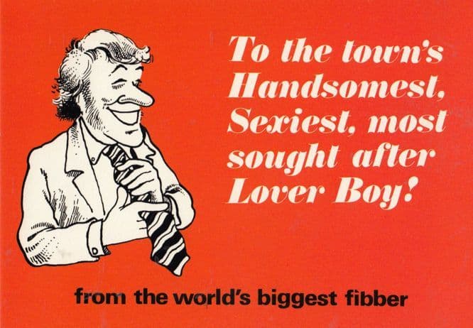 Most Handsome Sexiest Sexy Skilled Love Maker In The World Comic Humour Postcard
