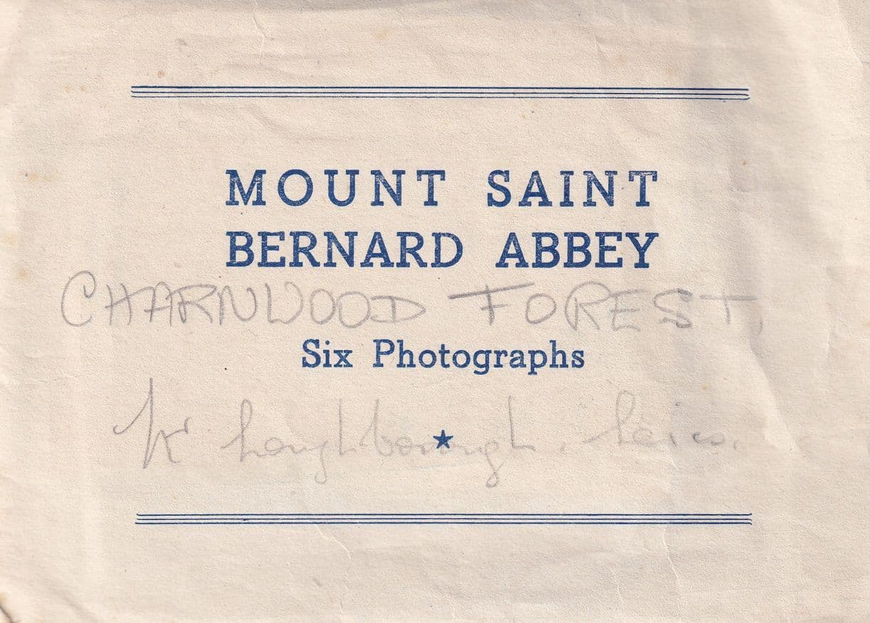 Mount Saint Bernard Abbey Leicester 6x Postcard Type Photo Set & Envelope