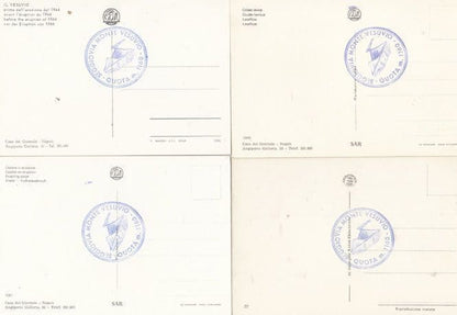 Mount Vesuvius Volcano 4x Italy Cards incl WW2 Eruption Postcard s & Postmark s