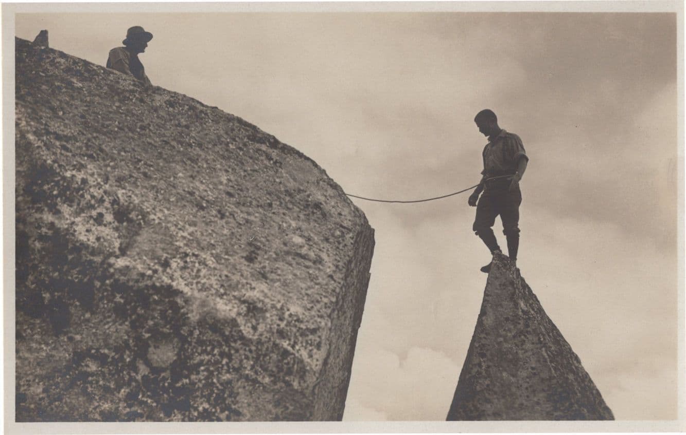 Mountain Climbing Disaster Leap Gallogipfel Italy Disaster Postcard