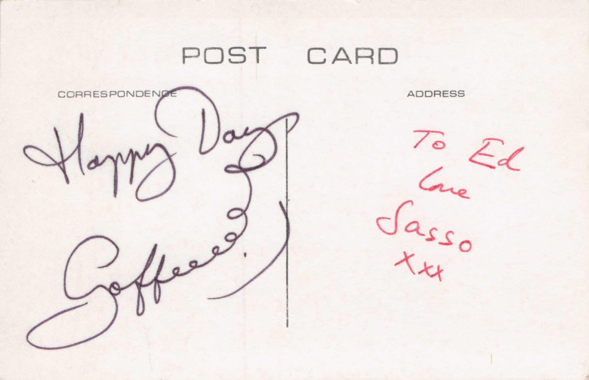 Mr Bun Great Goffeee Old Welsh Clown Gypsy & Rabbit Hand Signed Postcard