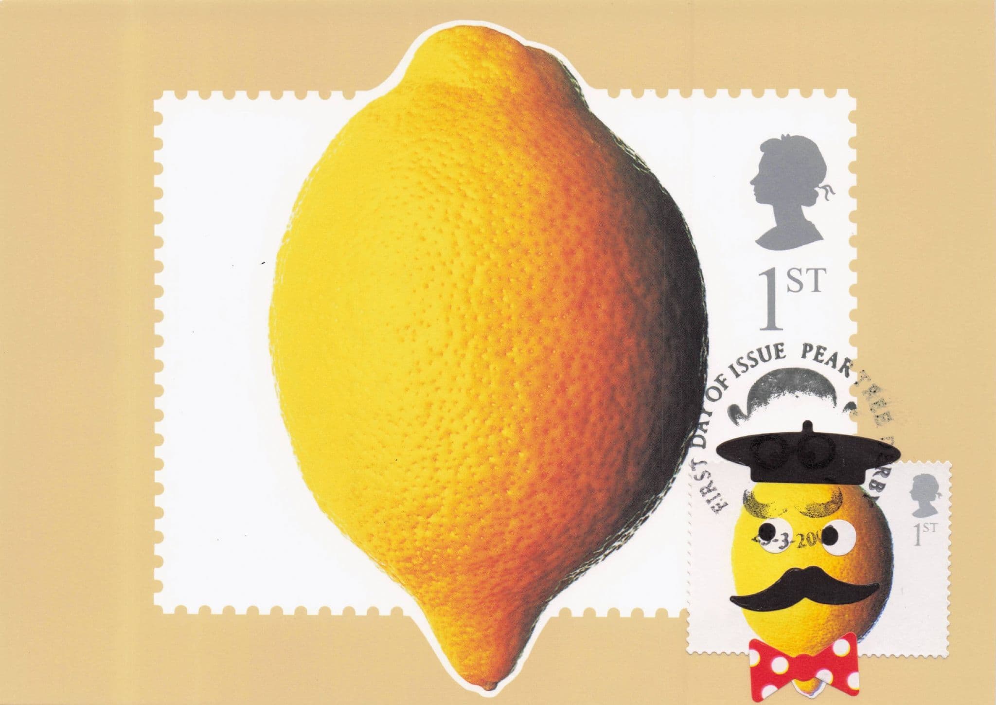 Mr Lemon Man Comic Fruit Vegetable Royal Mail Rare FDC Postcard