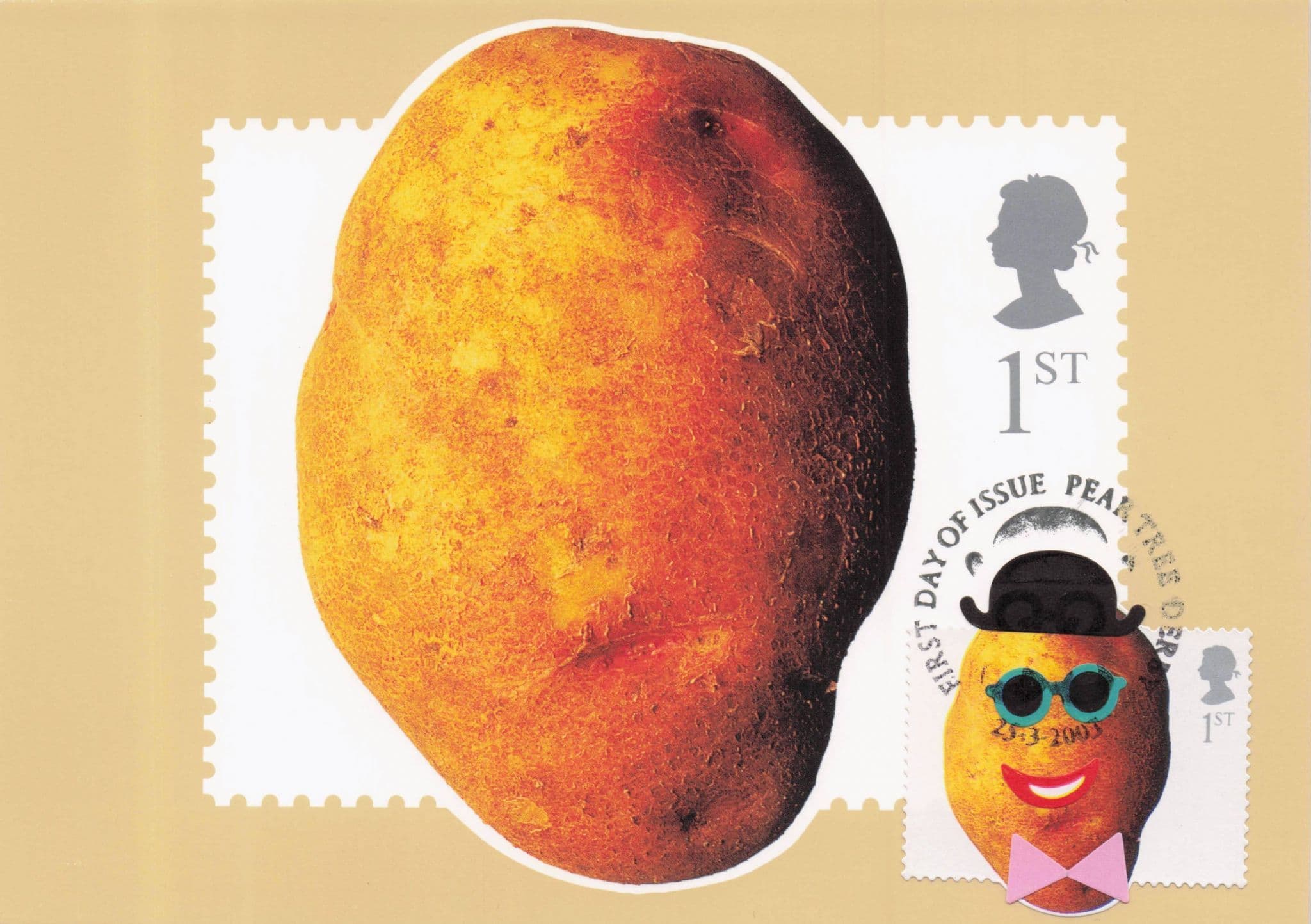 Mr Potato Man Comic Vegetable Royal Mail Rare FDC Postcard