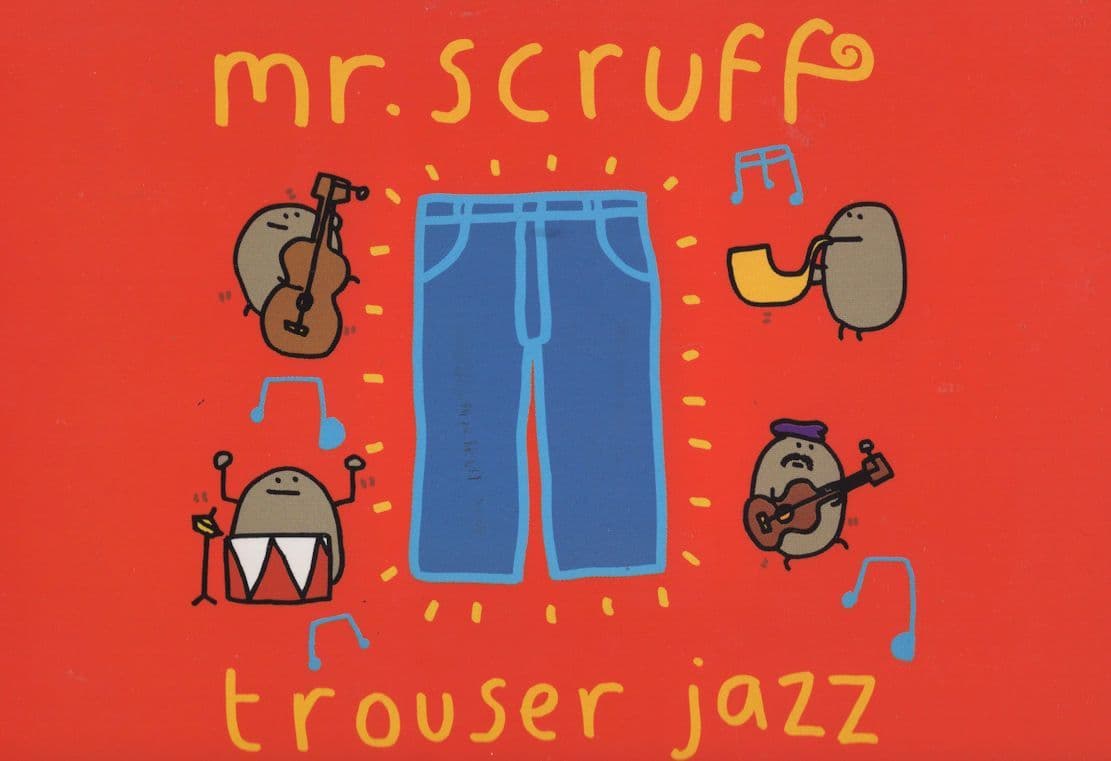 Mr Scruff Trouser Jazz Music Vinyl CD Advertising Postcard