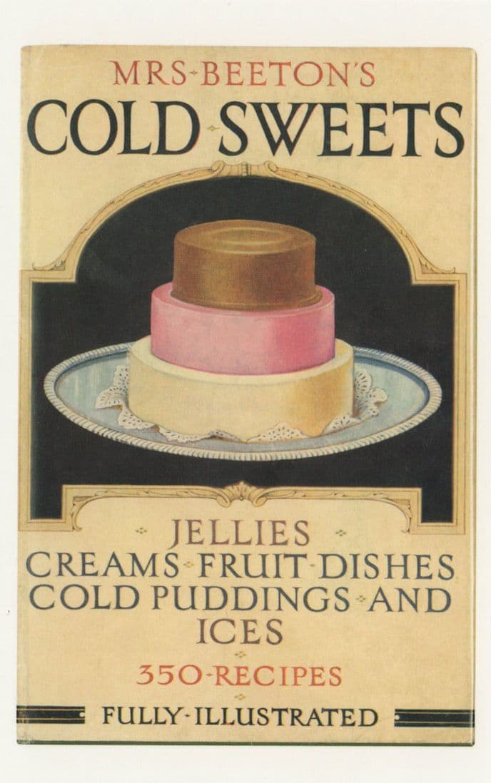 Mrs Beetons Cold Sweets 350 Recipes Cookery Book Postcard