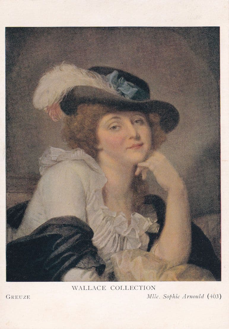 Mrs Sophie Arnould Wallace Collection Painting Postcard