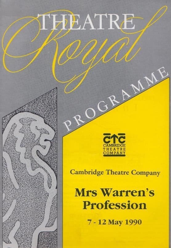 Mrs Warrens Profession Heartbeat Bury St Edmunds Suffolk Theatre Programme
