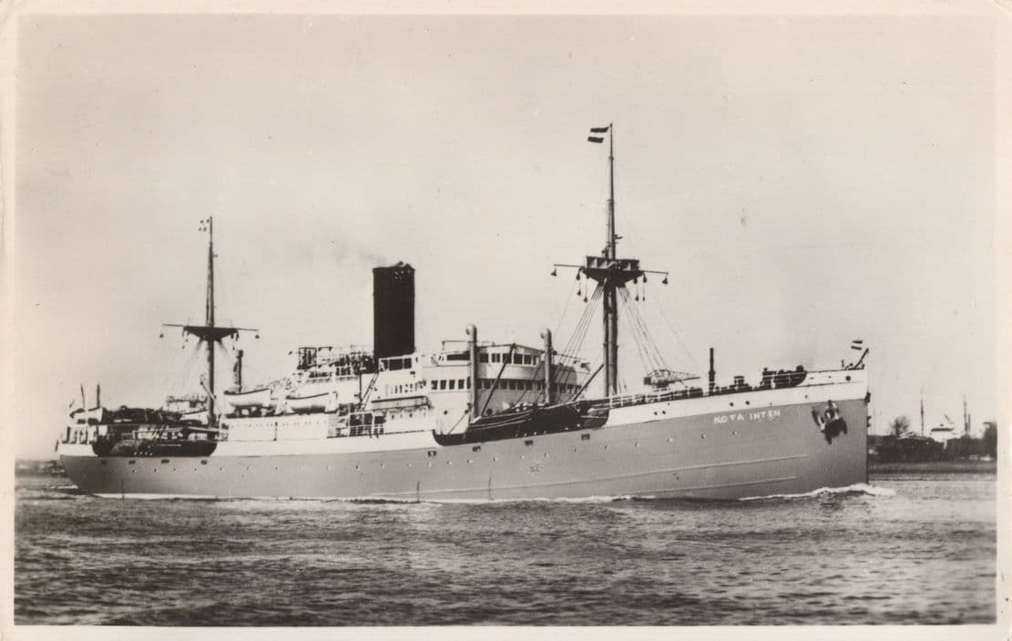 MS Kota Inten Koninklijke Rotterdam Lloyd Dutch Ship Postcard