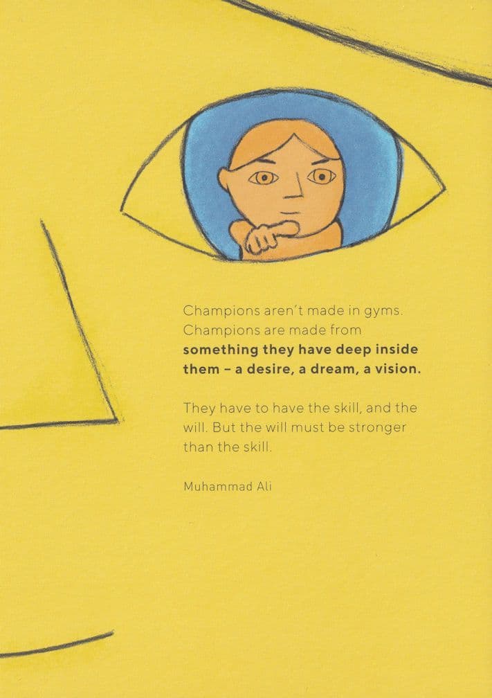 Muhammad Ali Heavyweight Boxer Champions Quotations Postcard