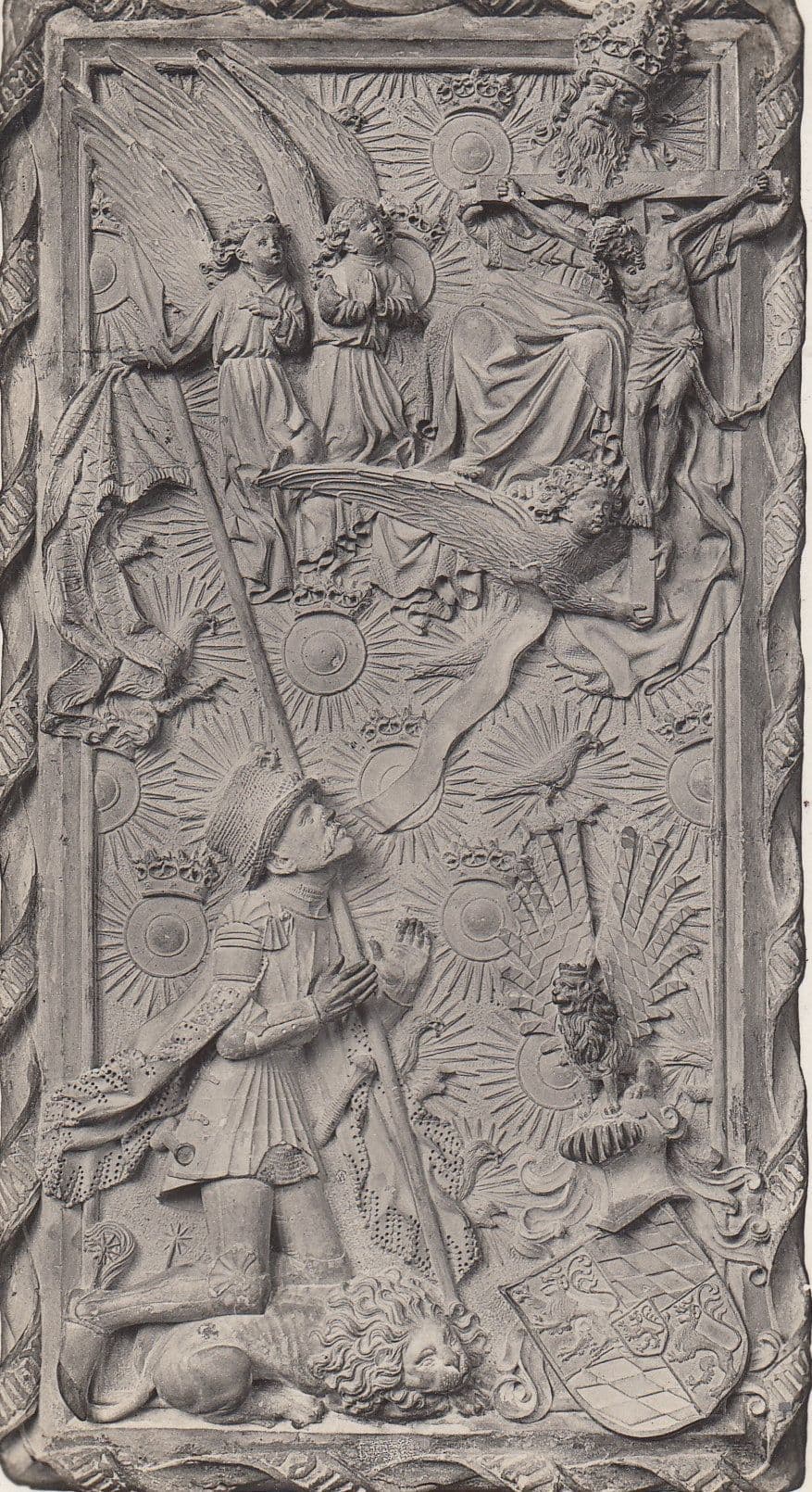Munchen Bayerisches Nationalmuseum Herzog Ludwigs Des Gabarlefen Sculpture Postcard