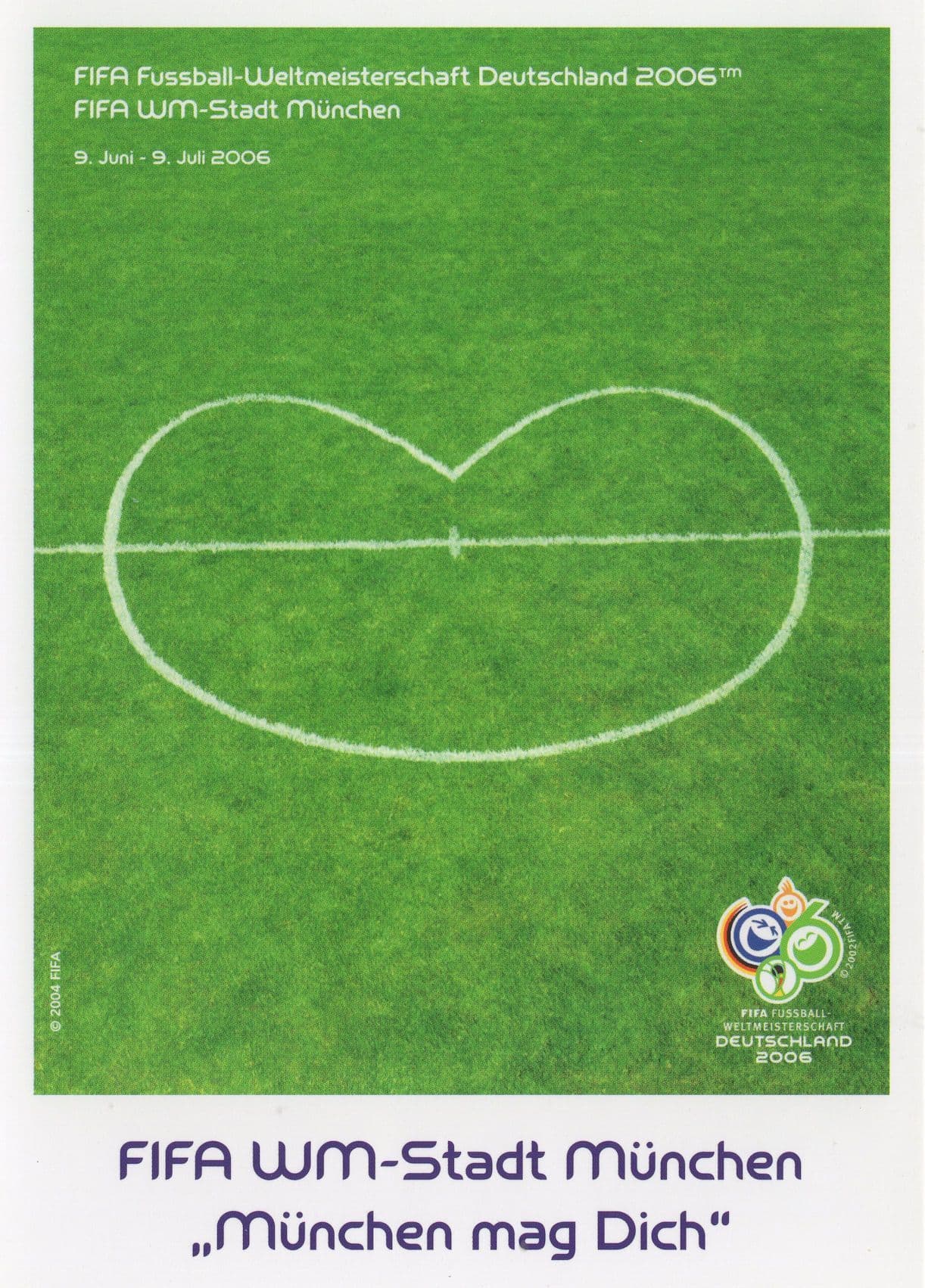 Munchen Germany Stadium FIFA 2006 World Cup Fussball Postcard