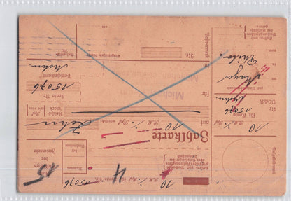 Munchen Textile Factory Goods German Receipt 1921 Old Postcard