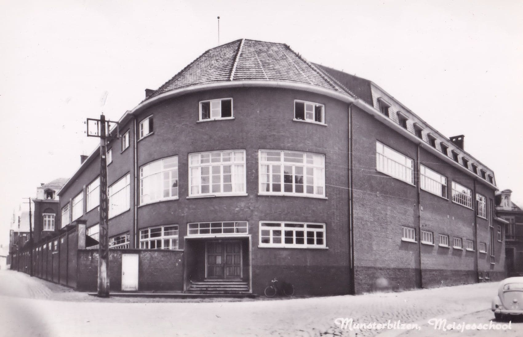 Munsterbilzen Limburg Girls School Real Photo Dutch Postcard