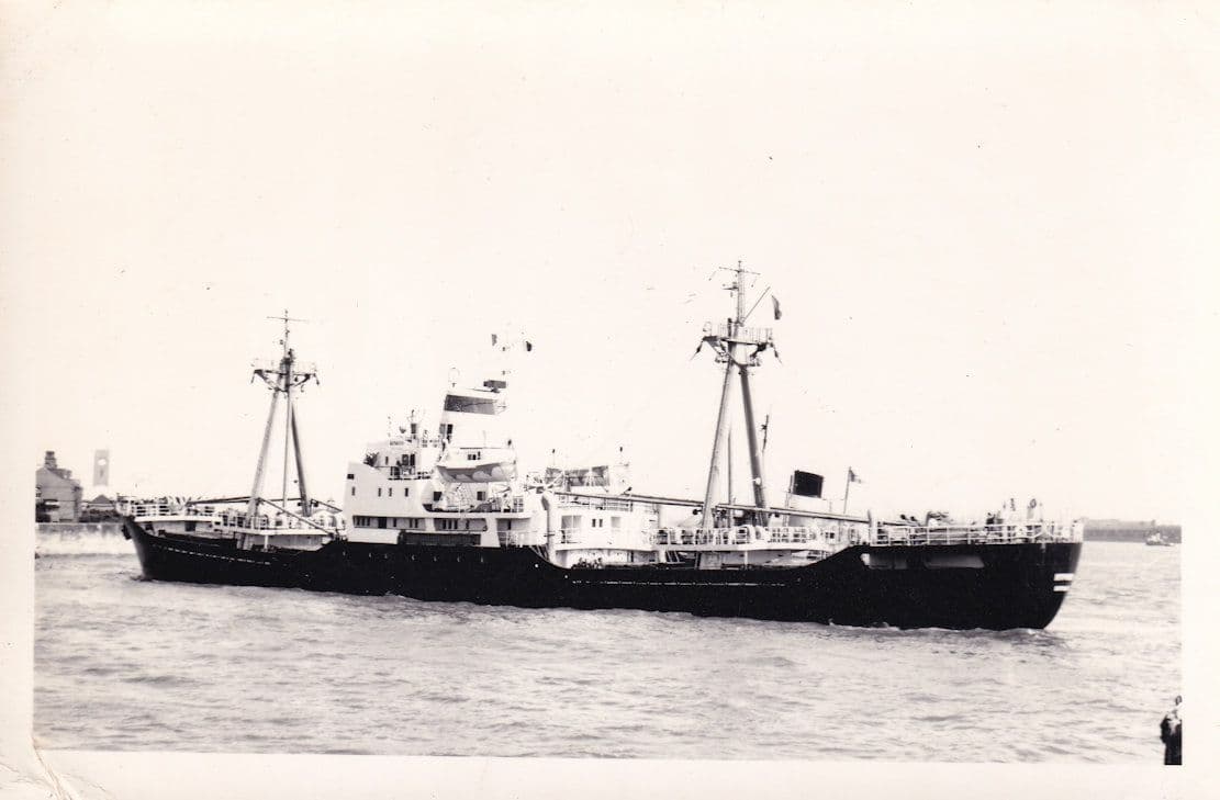 Murmashi Japanese Russian Ship Plain Back Postcard Photo