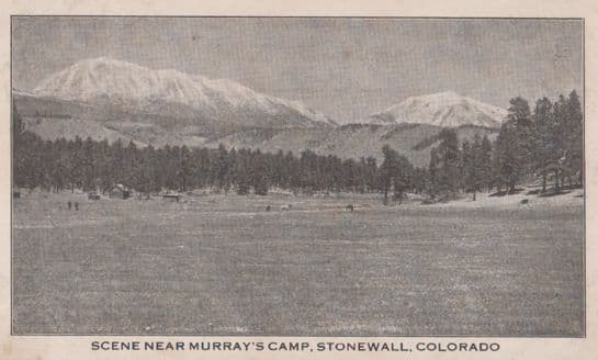 Murrays Camp Stonewall Colorado Military Vintage Postcard