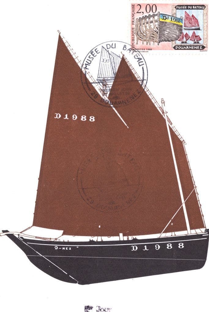 Musee Du Bateau French Sailing Ship Yacht First Day Cover Postcard